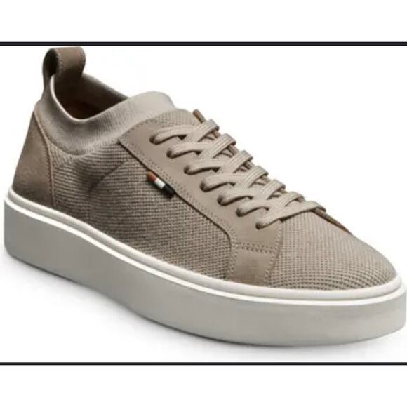 Allen Edmonds Light Brown Oliver Knit Sneakers Size 9 Men's - Picture 1 of 9